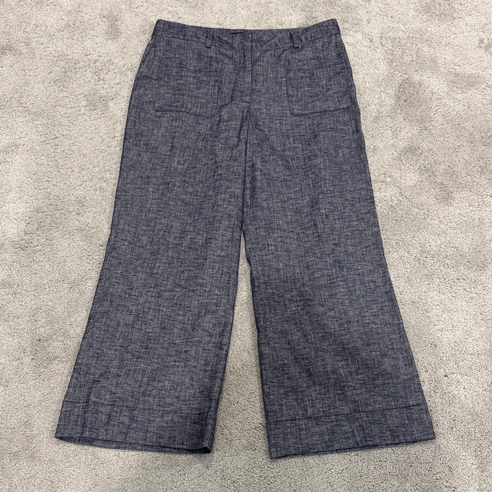 Theory Gray Wide Leg Pants